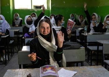 زنان معترض به‌مناسبت روزی جهانی آموزش: هشتاد درصد دختران افغانستان از آموزش محروم‌ هستند