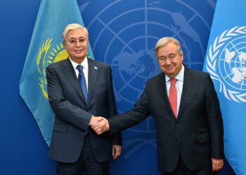 توافق‌نامه‌ی ایجاد مرکز توسعه‌ی پایدار برای افغانستان و آسیای میانه با حضور گوترش امضا شد