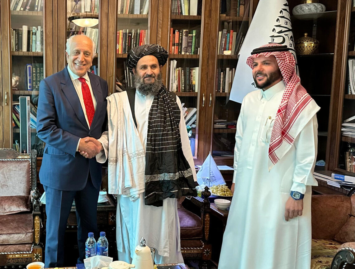 زلمی خلیل‌زاد با عبدالغنی برادر دیدار کرد