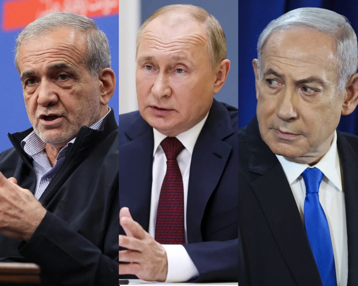 تماس‌های جداگانه با پزشکیان و نتانیاهو؛ پوتین بر حل مسایل از راه دیپلوماتیک تاکید کرد