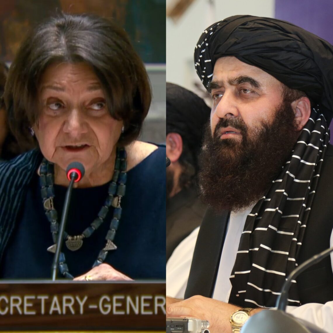 متقی با معاون دبیرکل ملل متحد درباره‌ی کمک‌های بشردوستانه به افغانستان صحبت کرد
